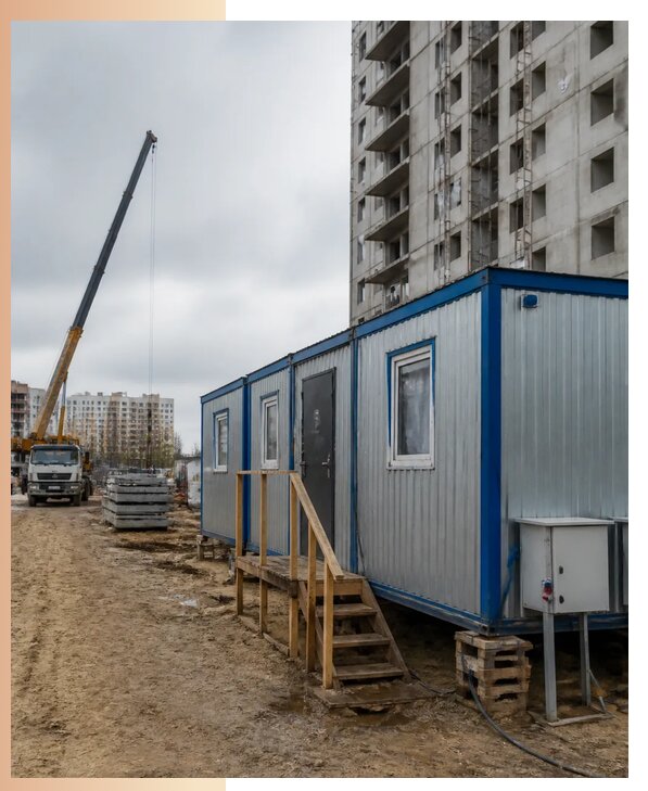Аренда строительных вагончиков для рабочих в Саяногорске