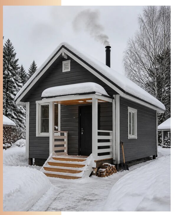 Изготовление зимних дачных домиков под ключ в Саяногорске